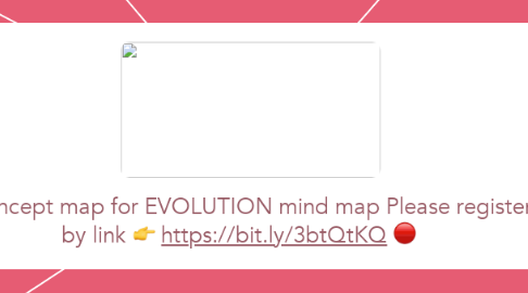 Mind Map: 🥇Concept map for EVOLUTION mind map Please register by link 👉 https://bit.ly/3btQtKQ 🔴