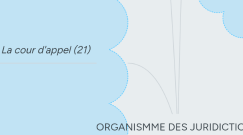 Mind Map: ORGANISMME DES JURIDICTIONS MAROCAINES