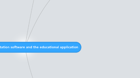 Mind Map: New style presentation software and the educational application