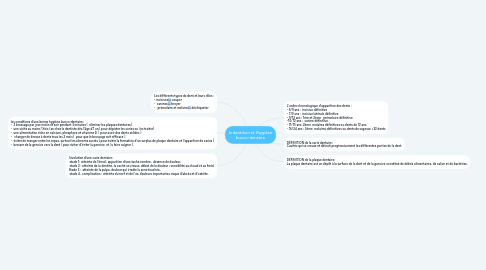 Mind Map: la dentition et l'hygiène bucco-dentaire