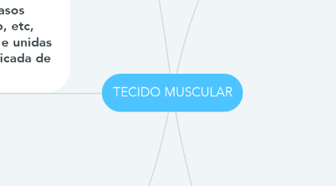 Mind Map: TECIDO MUSCULAR
