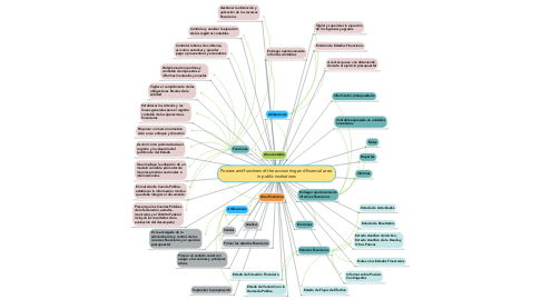 Mind Map: Powers and functions of the accounting and financial area  in public institutions