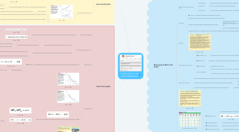 Mind Map: C H A P T E R  5: The Cost of Production