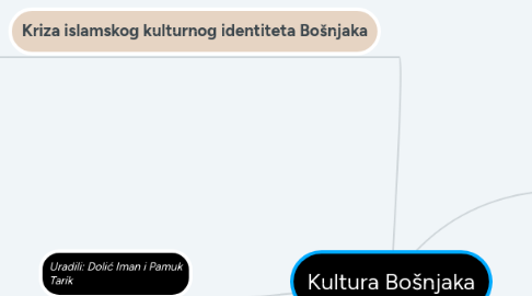 Mind Map: Kultura Bošnjaka