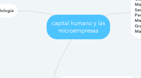Mind Map: capital humano y las microempresas