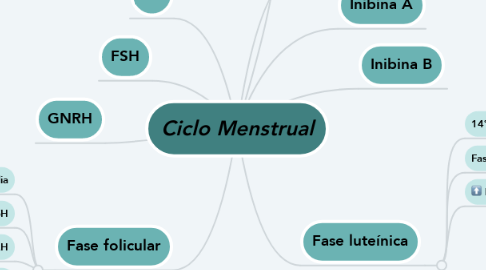 Mind Map: Ciclo Menstrual