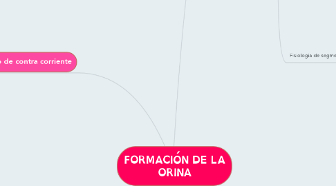 Mind Map: FORMACIÓN DE LA ORINA