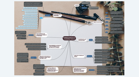 Mind Map: NORMATIVIDAD DE LA TESORERÍA PUBLICA