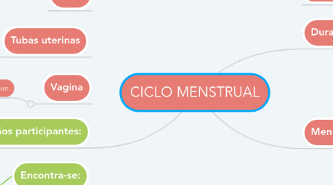 Mind Map: CICLO MENSTRUAL