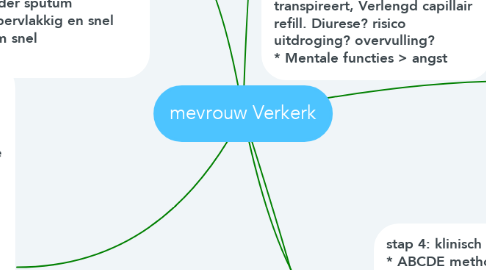 Mind Map: mevrouw Verkerk