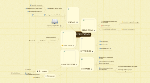 Mind Map: SOFTWARE PRIVATIVO