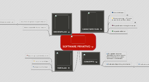 Mind Map: SOFTWARE PRIVATIVO