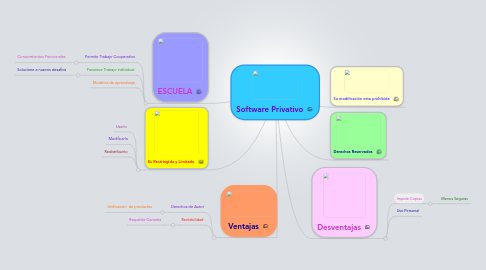 Mind Map: Software Privativo