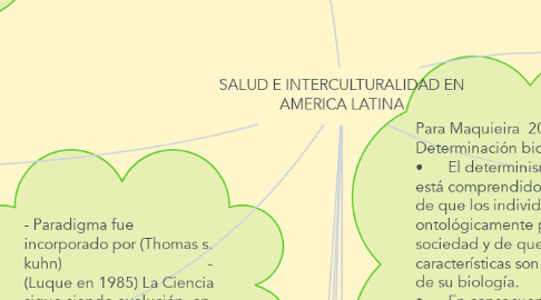 Mind Map: SALUD E INTERCULTURALIDAD EN AMERICA LATINA