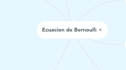 Mind Map: Ecuacion de Bernoulli
