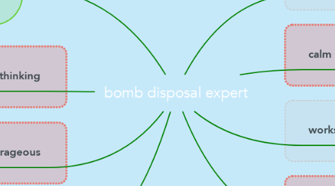 Mind Map: bomb disposal expert