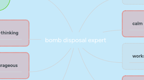 Mind Map: bomb disposal expert