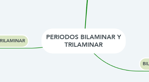Mind Map: PERIODOS BILAMINAR Y TRILAMINAR