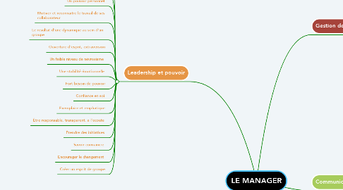 Mind Map: LE MANAGER
