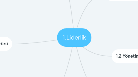 Mind Map: 1.Liderlik