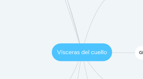 Mind Map: Vísceras del cuello