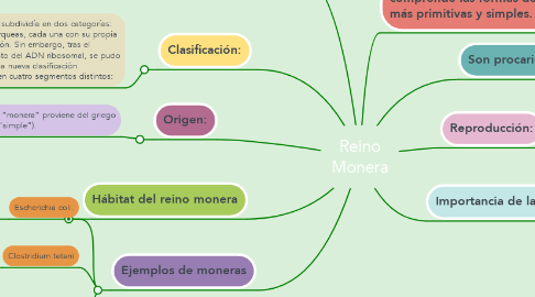 Mind Map: Reino Monera