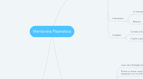 Mind Map: Membrana Plasmática
