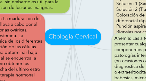 Mind Map: Citologia Cervical