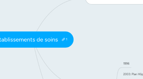 Mind Map: Etablissements de soins