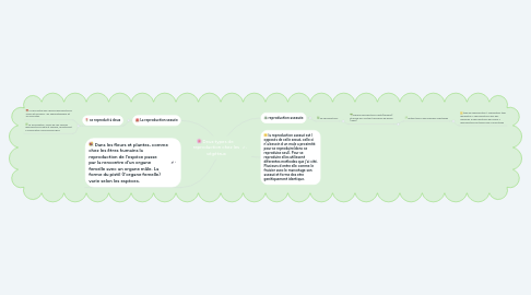 Mind Map: Deux types de   reproduction chez les végétaux