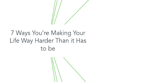 Mind Map: 7 Ways You’re Making Your Life Way Harder Than it Has to be