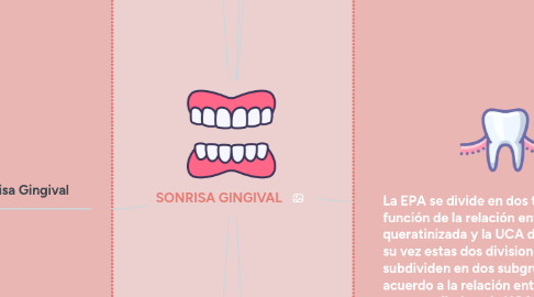 Mind Map: SONRISA GINGIVAL