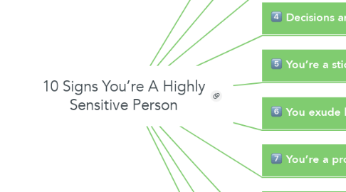 Mind Map: 10 Signs You’re A Highly Sensitive Person
