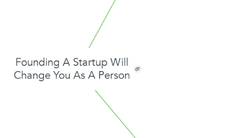 Mind Map: Founding A Startup Will Change You As A Person