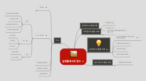 Mind Map: 실생활에서의 함수