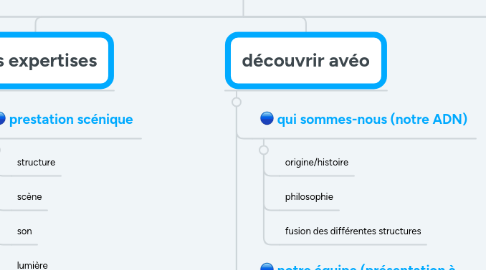 Mind Map: arborescence site web avéo