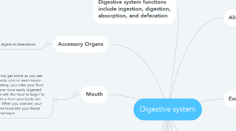 Mind Map: Digestive system