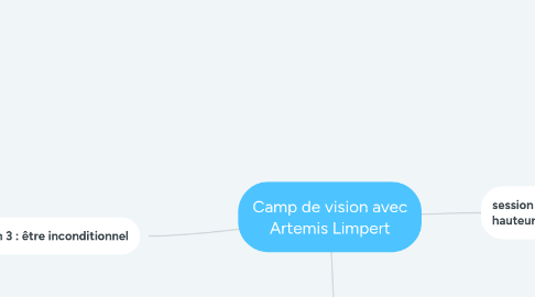 Mind Map: Camp de vision avec Artemis Limpert