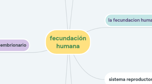 Mind Map: fecundación humana