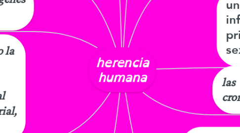 Mind Map: herencia humana