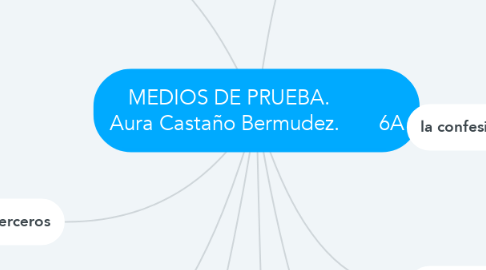 Mind Map: MEDIOS DE PRUEBA.           Aura Castaño Bermudez.       6A