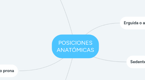 Mind Map: POSICIONES ANATÓMICAS