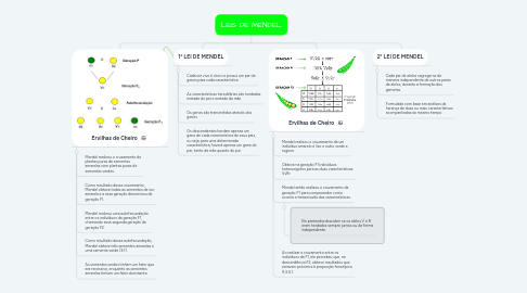 Mind Map: LEIS DE MENDEL