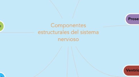 Mind Map: Componentes estructurales del sistema nervioso