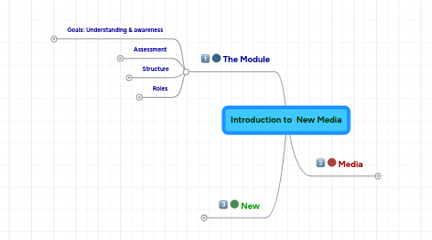 Mind Map: Introduction to  New Media