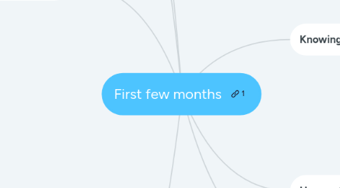 Mind Map: First few months