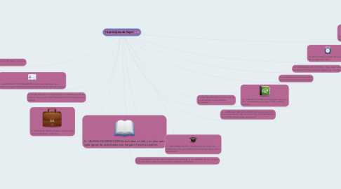 Mind Map: 14 principios de Fayol