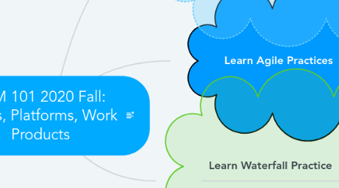 Mind Map: BPM 101 2020 Fall: Goals, Platforms, Work Products