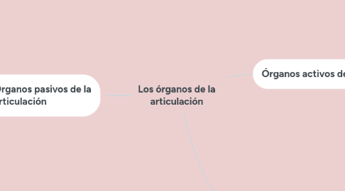 Mind Map: Los órganos de la articulación