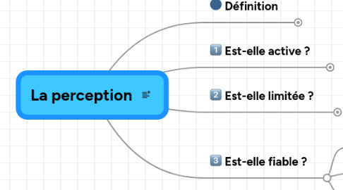 Mind Map: La perception